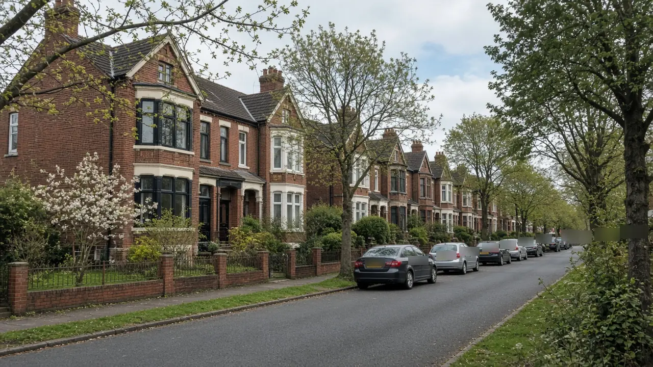 Example image: tree-lined street of large Edwardian semis in Middlesbrough